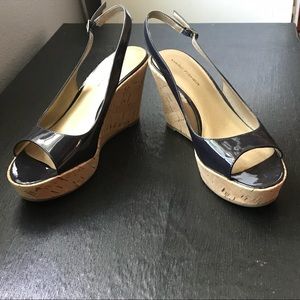 NWOT Marc Fisher NAVY “Odessa” Wedges